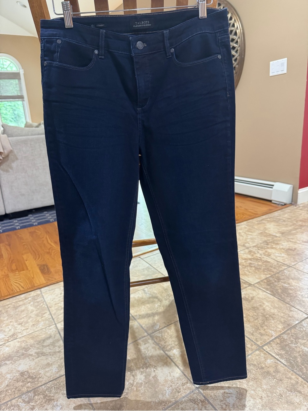Talbots Dark Indigo Straight-Leg Stretch Jeans